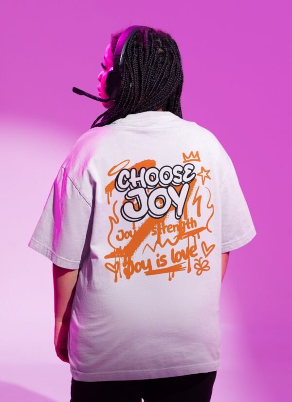 wgF11EVd_RU599UR6LP_2026-01-30_1.jpg Oversized T-Shirt for Women | Choose Joy Back Print White Oversize Tee | Loopknit 240 GSM Premium Cotton Streetwear