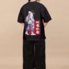 Women's Oversized Black Solid T-Shirt | Relaxed Fit Casual Streetwear Tee | Half Sleeve Round Neck Loose Fit Top for Daily Wear, Travel, College & Weekend Outfits