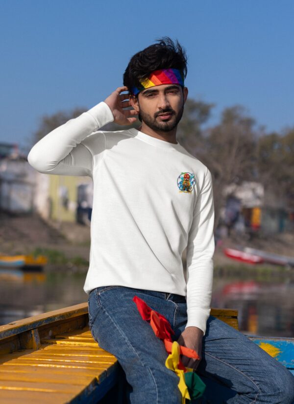 x_L4Ts0G_DUSP7R7HFW_2026-01-30_2.jpg Bad Luck Cool Bear Graphic White Sweatshirt for Men | Cartoon Streetwear Back Print | Premium Fleece 300 GSM | By Giftspeaks