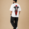 ChatGPT Image Sep 1, 2026, 03_31_17 PM Men's White Oversized T-Shirt with Lord Ganesha Graphic Print | 240 GSM Premium Loopknit Fabric | Front & Back Printed Half Sleeve Round Neck Loose Fit T-Shirt | Stylish Spiritual Streetwear Casual Tee for Men