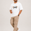 ChatGPT Image Sep 1, 2026, 04_58_21 PM Men's White Ganpati Graphic Oversized T-Shirt | Bappa Inspired Front & Back Print | Festive Street Style Half Sleeve Tee | Round Neck Loose Fit T-Shirt for Men