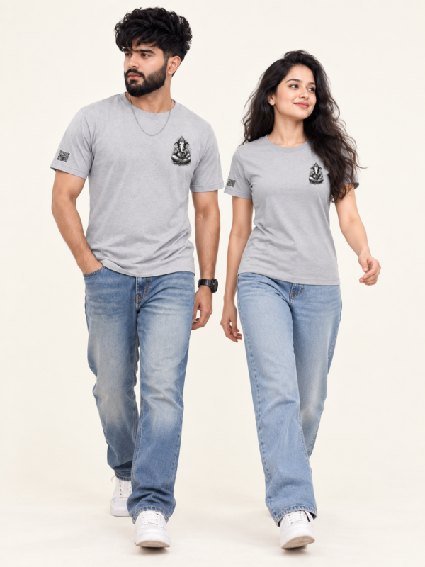 Regular Fit Grey Dryfit T-Shirt – 180 GSM Premium Activewear, Sports & Casual Round Neck Half Sleeve T-Shirt for Men & Women