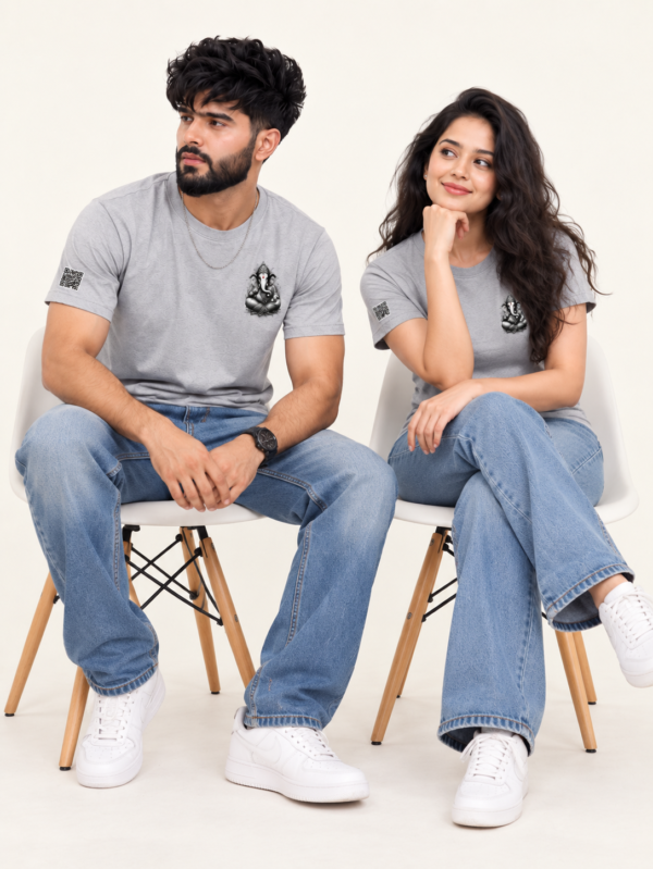 Regular Fit Grey Dryfit T-Shirt – 180 GSM Premium Activewear, Sports & Casual Round Neck Half Sleeve T-Shirt for Men & Women
